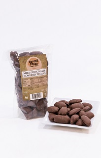 MILK CHOCOLATE COVERED PECANS